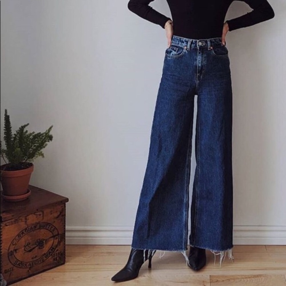 FRANK + OAK | 24 NINA WIDE LEG JEANS FRANK AND OAK